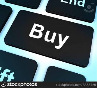 Buy Computer Key For Commerce Or Retail. Buy Computer Key Shows Commerce Or Retail