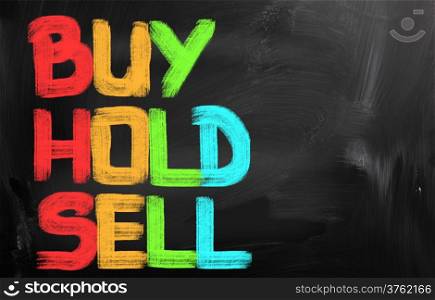 Buy Hold Sell Concept