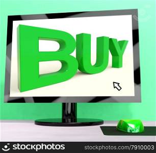 Buy Word On Computer Showing Commerce Or Retail . Buy Word On Computer Shows Commerce Or Retail