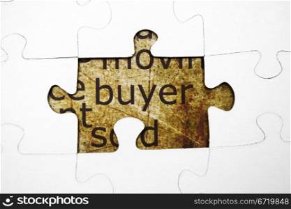 Buyer puzzle concept