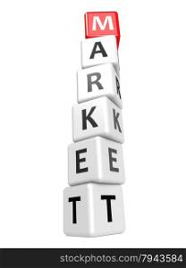 Buzzword market concept image with hi-res rendered artwork that could be used for any graphic design.. Buzzword market