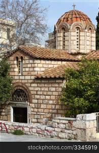 Byzantine Orthodox church in the Kerameikos Quarter of Athens.