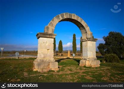 Cabanes roman arch at Via Augusta in Catellon of Spain