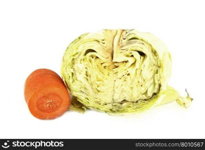 cabbage cut and carrot cut