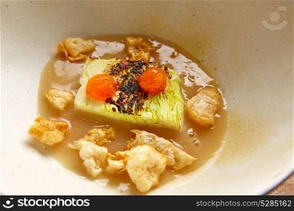 Cabbage stew with pork rinds recipe