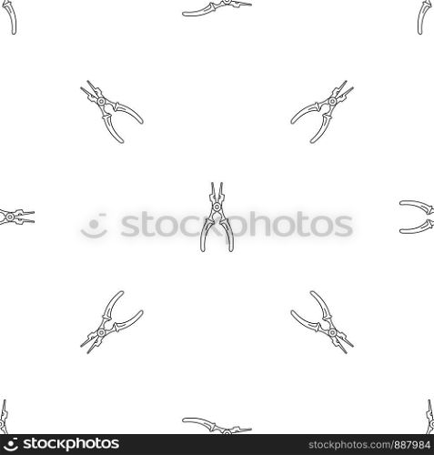 Cable cut tool icon. Outline illustration of cable cut tool vector icon for web design isolated on white background. Cable cut tool icon, outline style