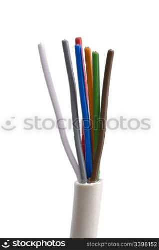 Cable isolated on white