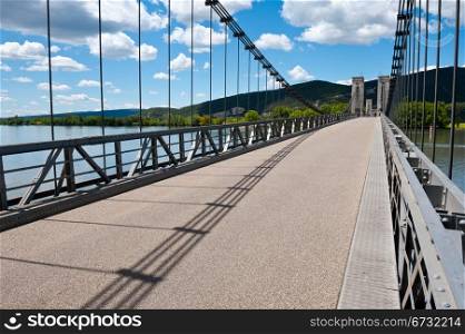 Cable-stayed Bridge over the River Rhone, France