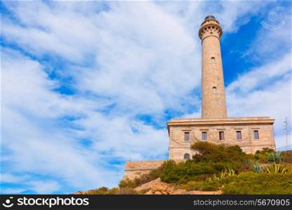 Cabo de Palos lighthouse near Manga Mar Menor Murcia at Spain