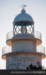 Cabo de San Antonio Cape Lighthouse in Denia Javea of Alicante in Mediterranean Spain