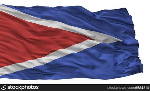 Cabo Rojo City Flag, Country Puerto Rico, Isolated On White Background. Cabo Rojo City Flag, Puerto Rico, Isolated On White Background