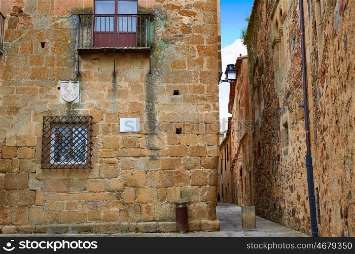 Caceres monumental city in Extremadura of spain
