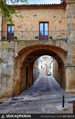 Caceres Puerta de Coria door Spain arch in Extremadura