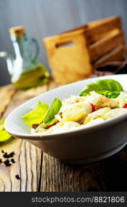 caesar salad on table - Healthy food style