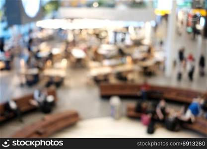 Cafe interior blurred abstract background