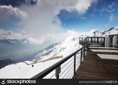 caffe on the top mountain