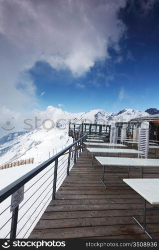 caffe on the top mountain