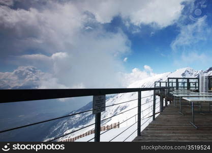 caffe on the top mountain