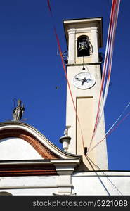 caiello old abstract in italy the wall and church tower bell sunny day