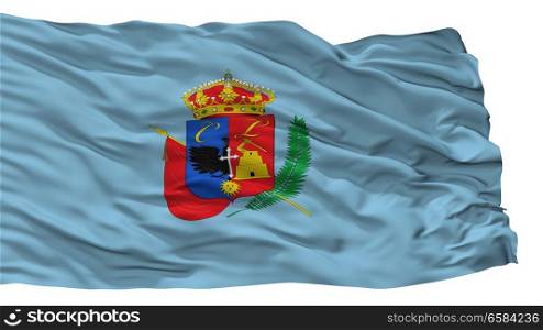 Cajamarca City Flag, Country Peru, Isolated On White Background. Cajamarca City Flag, Peru, Isolated On White Background