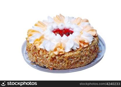 cake isolated on a white