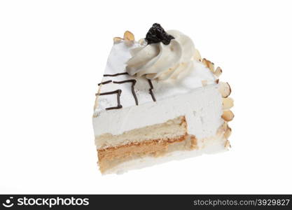 Cake on isolated white background