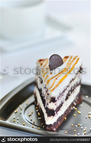 cake with chocolate