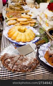 Cakes pastry sweets Mediterranean bakery Balearic islands