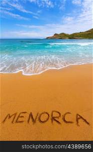 Cala Binimela in Menorca at Balearic islands of Spain