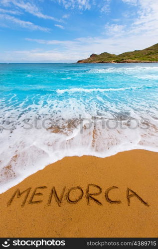 Cala Binimela in Menorca at Balearic islands of Spain