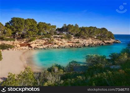 Cala Calafato Ametlla de mar beach in Costa dorada of Tarragona Catalonia L&rsquo;ametlla