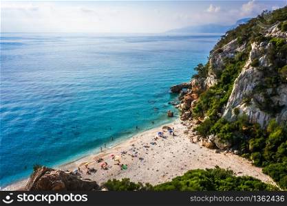 Cala Fuili beach in the Golf of Orosei, Sardinia, Italy. Cala Fuili beach in Orosei Golf, Sardinia, Italy