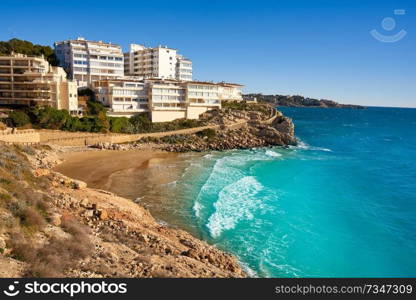 Cala Llenguadets Platja Salou beach in Tarragona of Catalonia