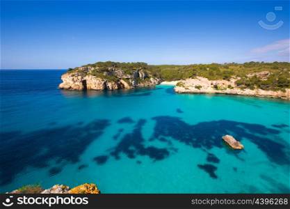 Cala Macarella and Macarelleta Ciutadella in Menorca Mediterranean Balearic islands