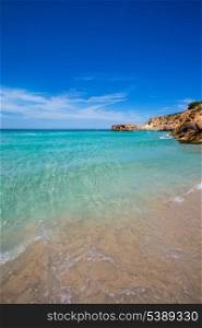 Cala Tarida in Ibiza beach Sant Josep at Balearic Islands