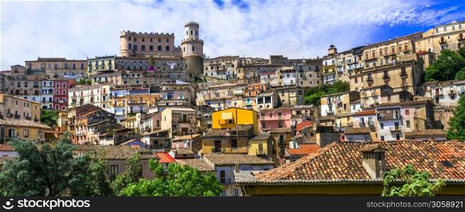 Calabria, south of Italy , travel and landmarks. Medieval village Corigliano Calabro