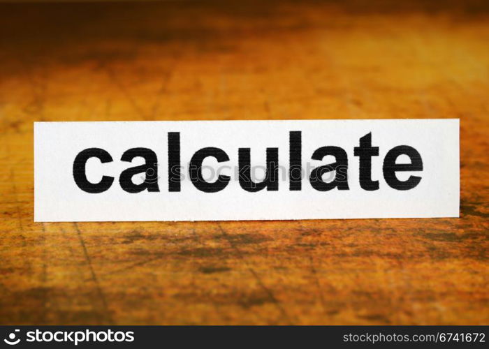 Calculate