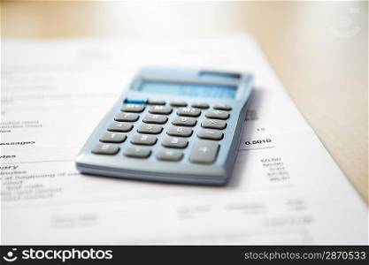 Calculator and Financial Bill