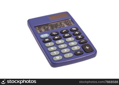 calculator isolated on white background