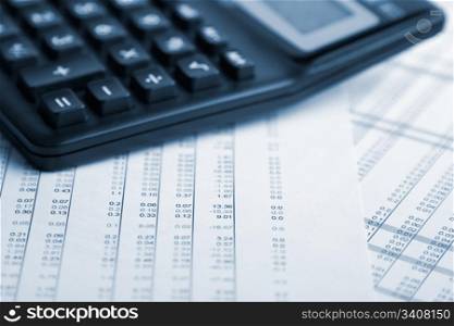 Calculator on financial data, Tables of figures.