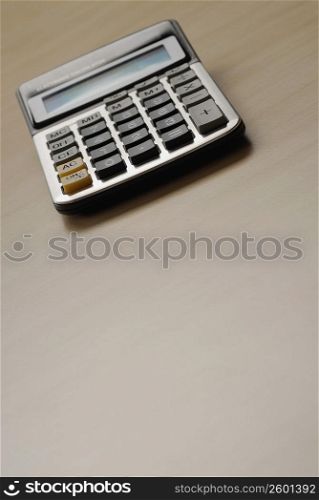 Calculator on the table