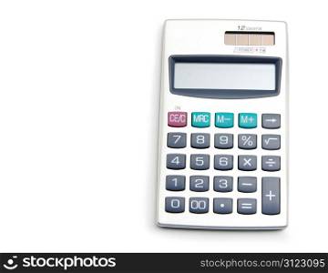 calculator on the white backgrounds