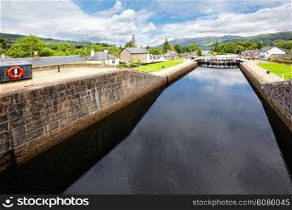 Caledonian Canal at Fort Augustus , Scotland