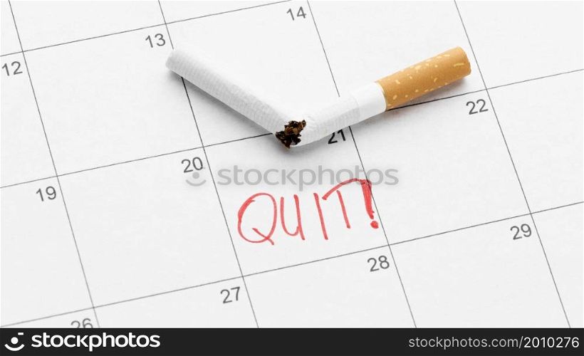 calendar date quit smoking