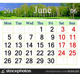 calendar for June 2017 with spring grove. calendar for June 2017 with spring green grove