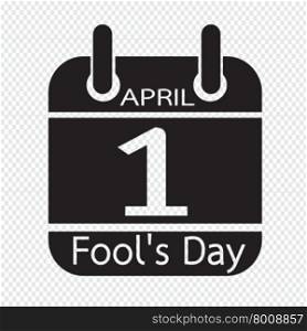 Calendar of April Fools day icon