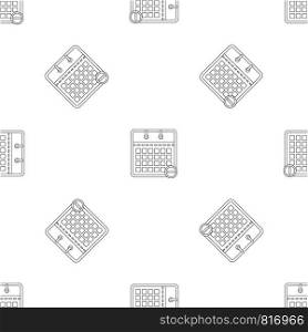 Calendar with minus pattern seamless vector repeat geometric for any web design. Calendar with minus pattern seamless vector
