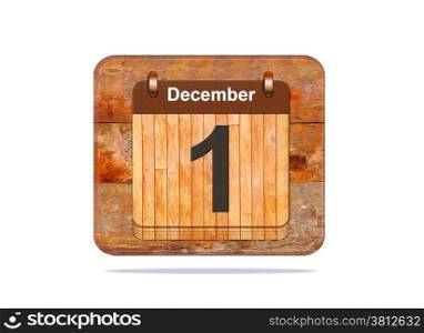 Calendar with the date of December 1.&#xA;