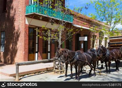 California Columbia a real old Western Gold Rush Town in USA