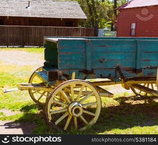 California Columbia carriage in a real old Western Gold Rush Town in USA